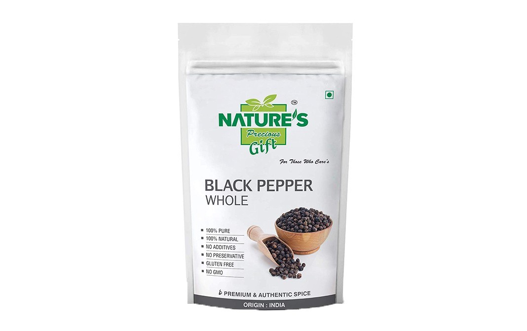Nature's Gift Black Pepper Whole    Pack  100 grams